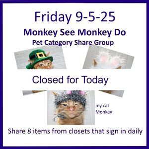 Friday 9-5-2025 Dog Cat Small Animal Pet Share Discussion Group